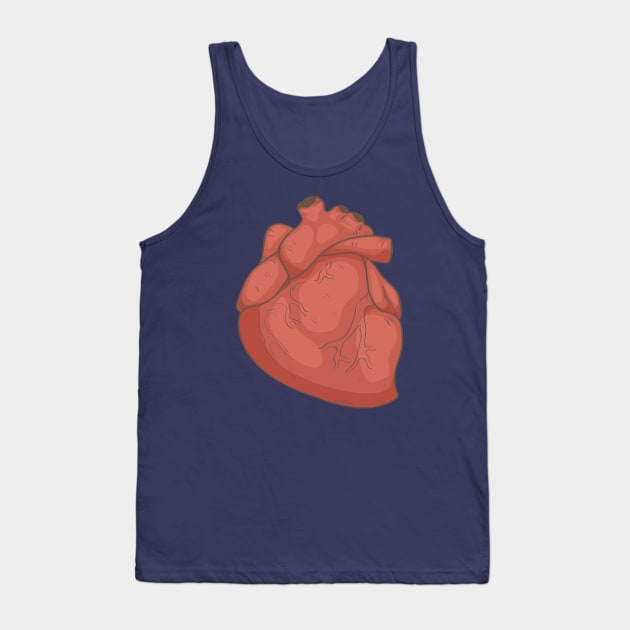 Heart Anatomy Tank Top by Mako Design 